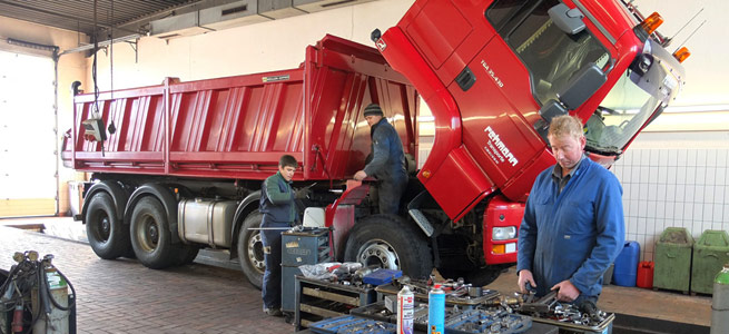 Reparatur, Wartung von Nutzfahrzeugen