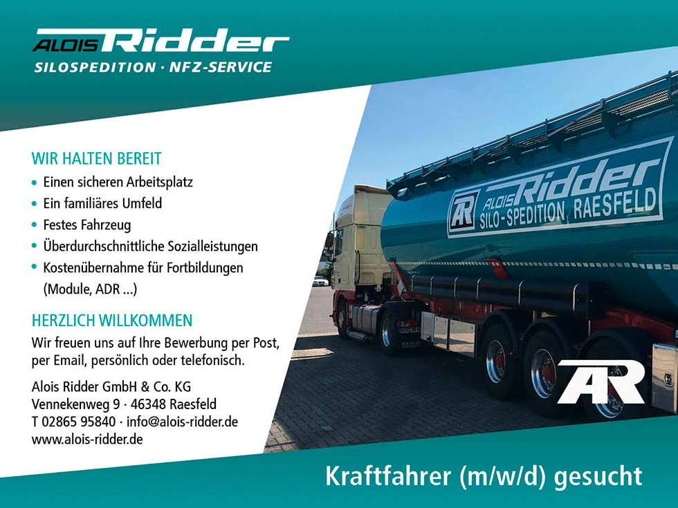 Stellenangebot Kraftfahrer